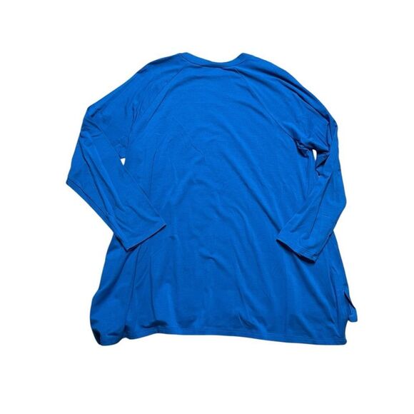 EILEEN FISHER Blue Long Sleeve Tee Size Large - Picture 4 of 4